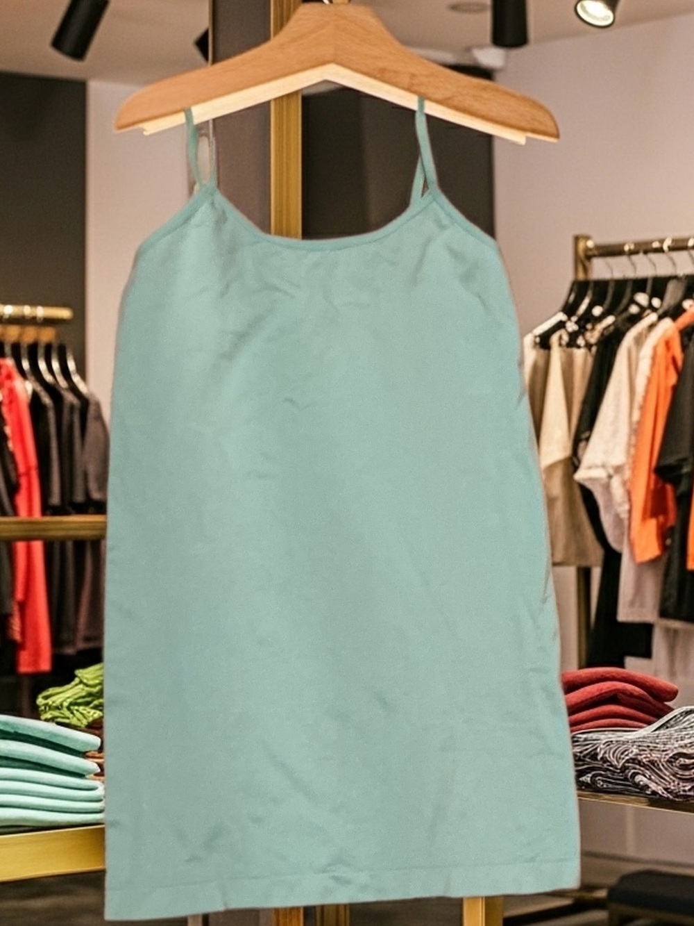 Splash Aqua Seamless Stretch Cami Tank Top One Size Fits Most